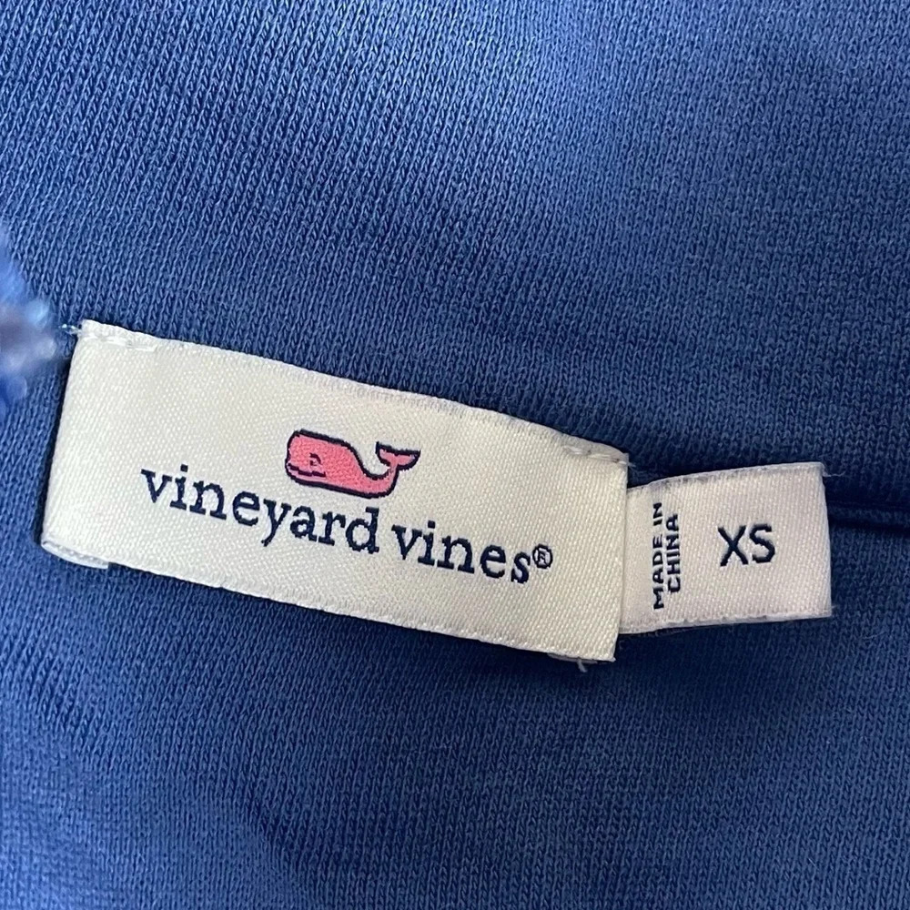 Vineyard Vines Sweatshirt Womens XS Blue Christmas Holiday Shep Shirt Pullover - Picture 7 of 10